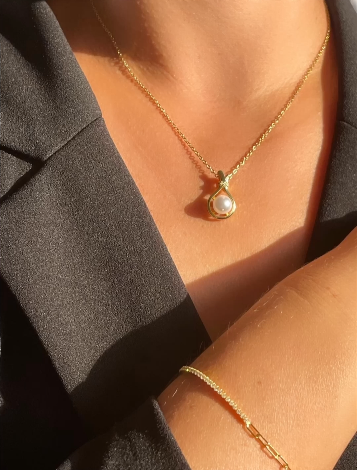 Geometrische Perlen-Halskette