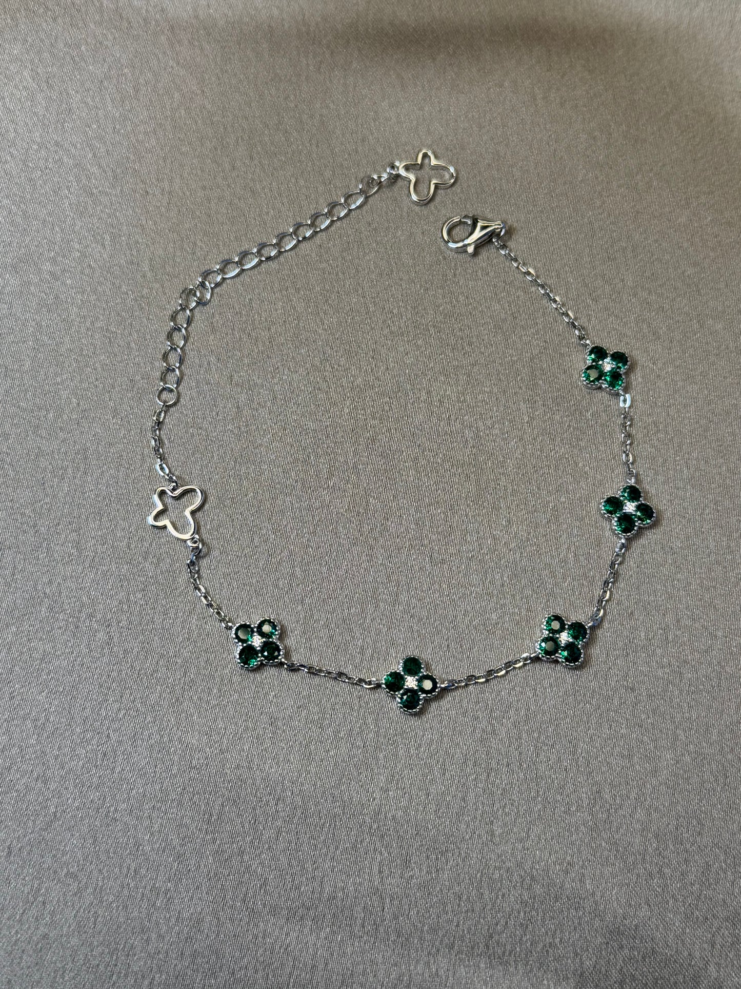 Emerald Clover- Armband